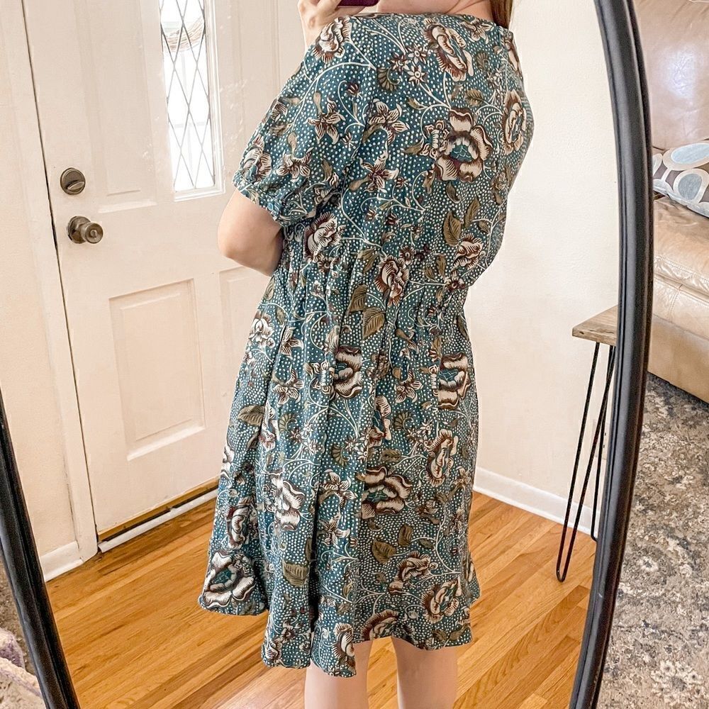 Peruvian Connection Calico Rose Mini Dress - Picture 4 of 8